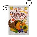 Angeleno Heritage Angeleno Heritage G135266-BO 13 x 18.5 in. Thanksgiving Cornucopia Garden Flag with Fall Double-Sided Decorative Vertical Flags House Decoration Banner Yard Gift G135266-BO